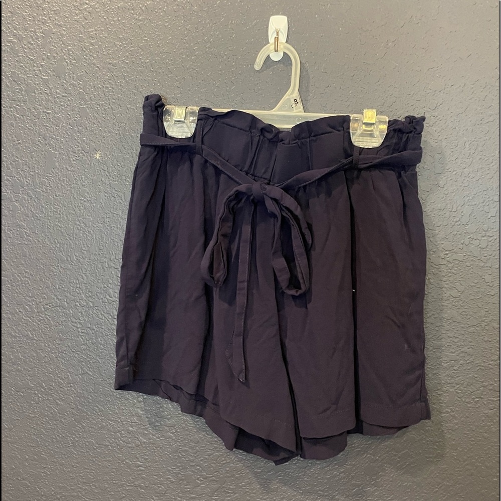 Cute Paper Bag Navy Blue Shorts